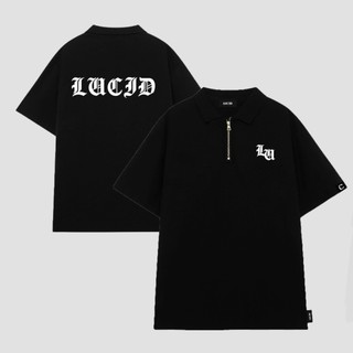 Áo Polo ZIP L5 Local Brand Unisex LUCID BASIC Cao Cấp Nam Nữ Tay Lỡ From Rộng Chất Cotton