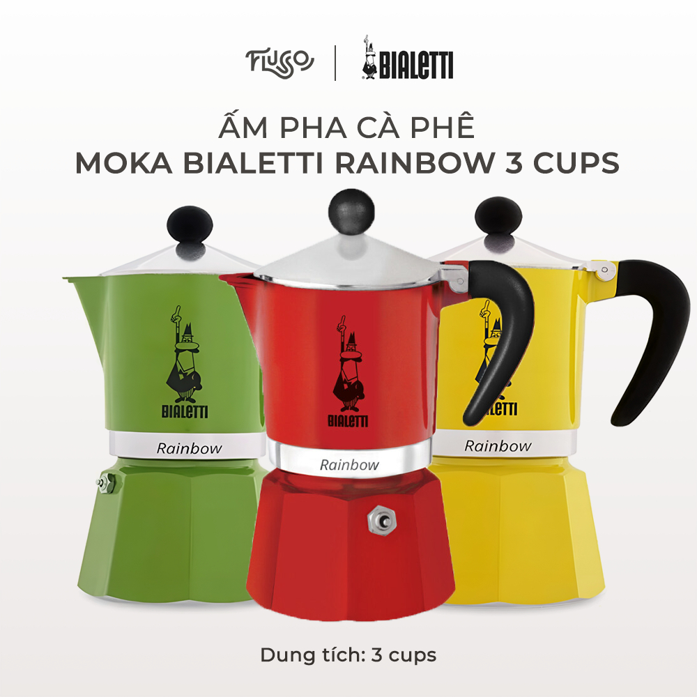 Ấm Pha Cà Phê Moka Bialetti Rainbow Cups Shopee Việt Nam