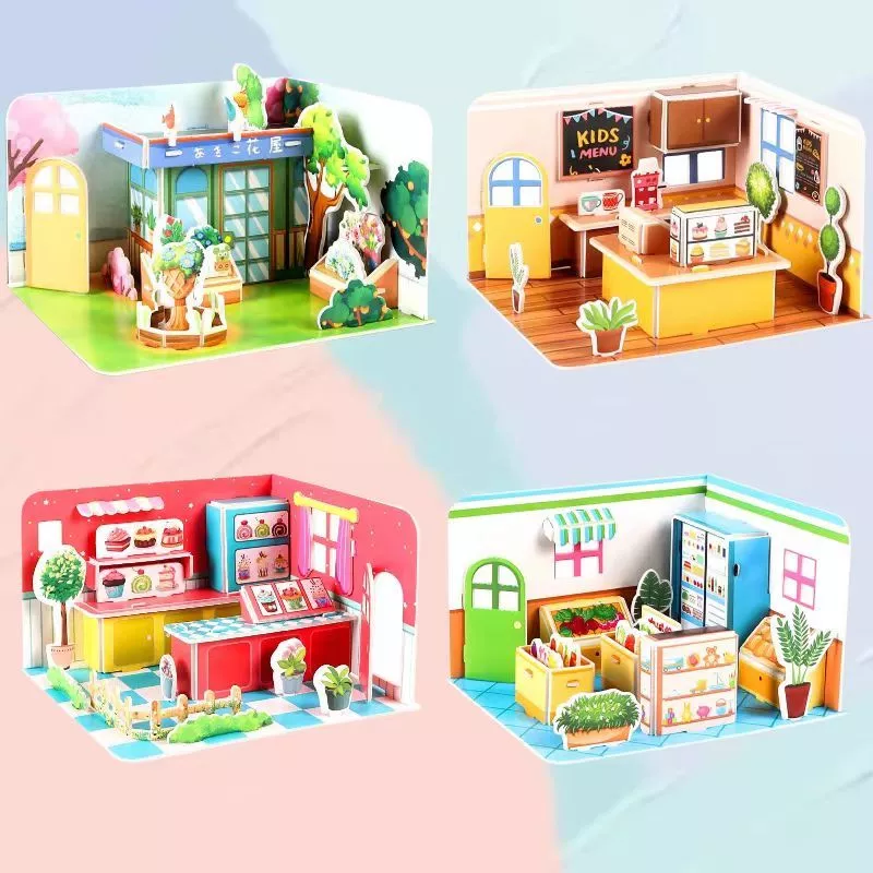 🔥Không cần keo, mạnh hơn🔥 Bộ mô hình lắp ghép 3d bằng xốp đồ chơi trẻ em giúp các bé phát triển tư d