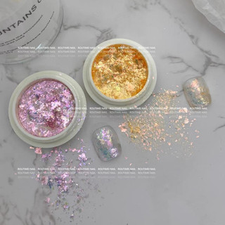 Set nhũ khổng tước 6 hũ siêu mỏng trang trí nail