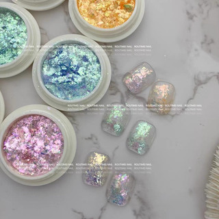 Set nhũ khổng tước 6 hũ siêu mỏng trang trí nail