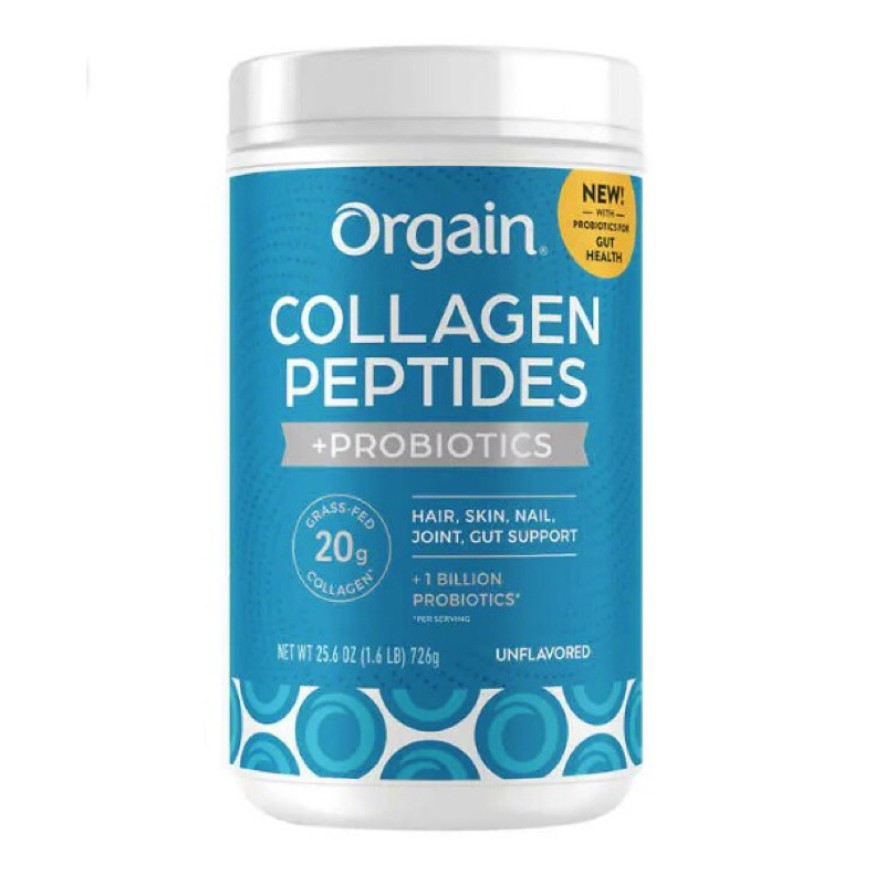 Bột Collagen Orgain Collagen Peptides +Probiotics 726g (Unflavored ...