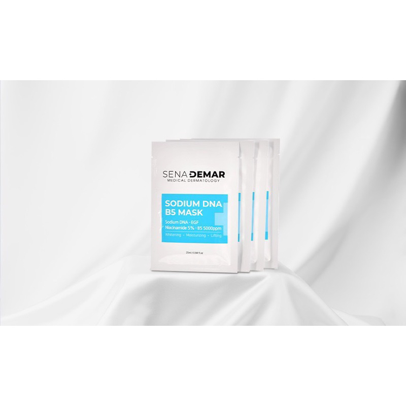 5-10 miếng Mặt nạ Sena demar Sodium DNA B5 mask hạn 2028 mặt nạ senademar IS223