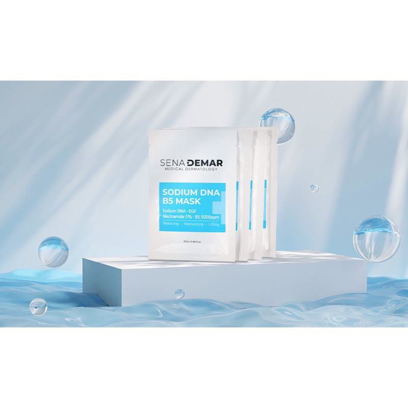 5-10 miếng Mặt nạ Sena demar Sodium DNA B5 mask hạn 2028 mặt nạ senademar IS223