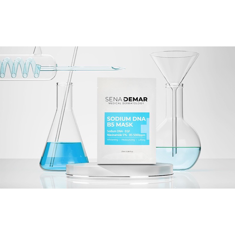 5-10 miếng Mặt nạ Sena demar Sodium DNA B5 mask hạn 2028 mặt nạ senademar IS223