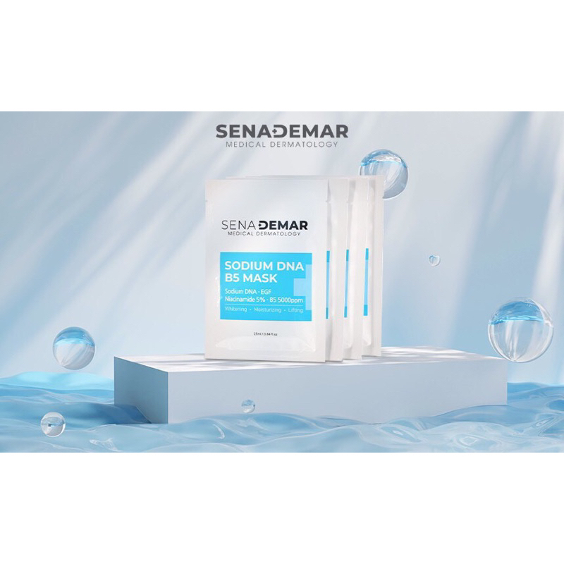 30-50 miếng Mặt nạ Sena Demar sodium DNA B5 mask 25ml hạn 2028 mặt nạ Senademar IS191