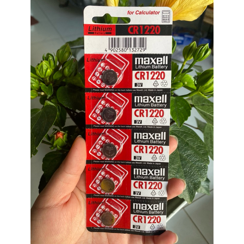 Viên pin CR1220 lithium 3V chính hãng Maxell chuyên thay thế cho pin ...