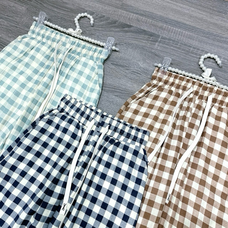 Quần suông đũi chất mát hàng QC