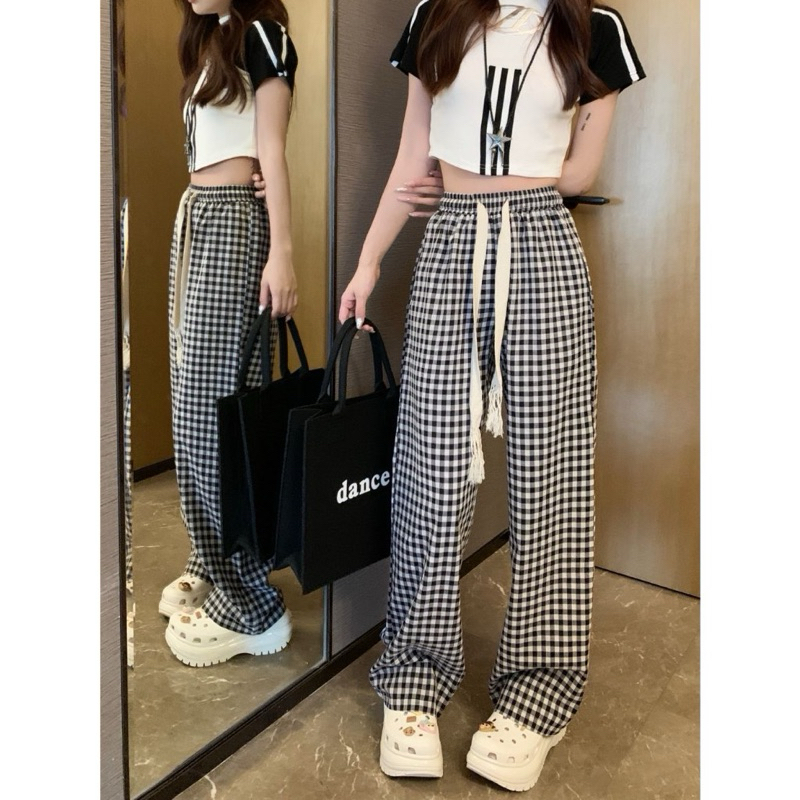 Quần suông đũi chất mát hàng QC