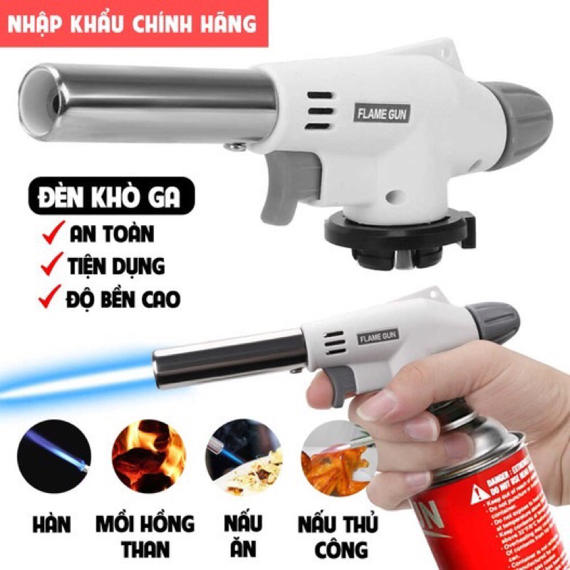Súng Khò Gas Điện Tử Cầm Tay Sử Dụng Bình Ga Mini 920 Trắng ntt95