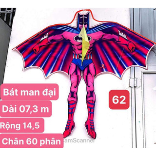 Diều Manu Diều Siêu Nhện Diều batman 145cm Diều cá Mập… tặng Cuộn Dây 60m
