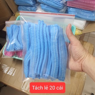 -1 Bịch mũ y tế có 100 cái mũ , mũ con sâu 100 cái màu vàng - y hình shop đăng