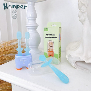 Bộ chăm sóc răng miệng Honper cho bé gồm 3 chi tiết
