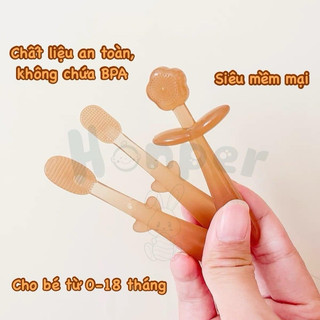 Bộ chăm sóc răng miệng Honper cho bé gồm 3 chi tiết
