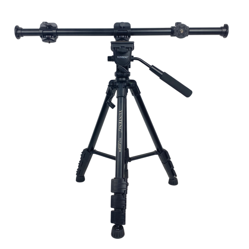 Combo Tripod VCT 691 và Thanh Ngang 369 Kèm Đèn RGB - Phụ kiện hỗ trợ quay chụp góc quay Topshot