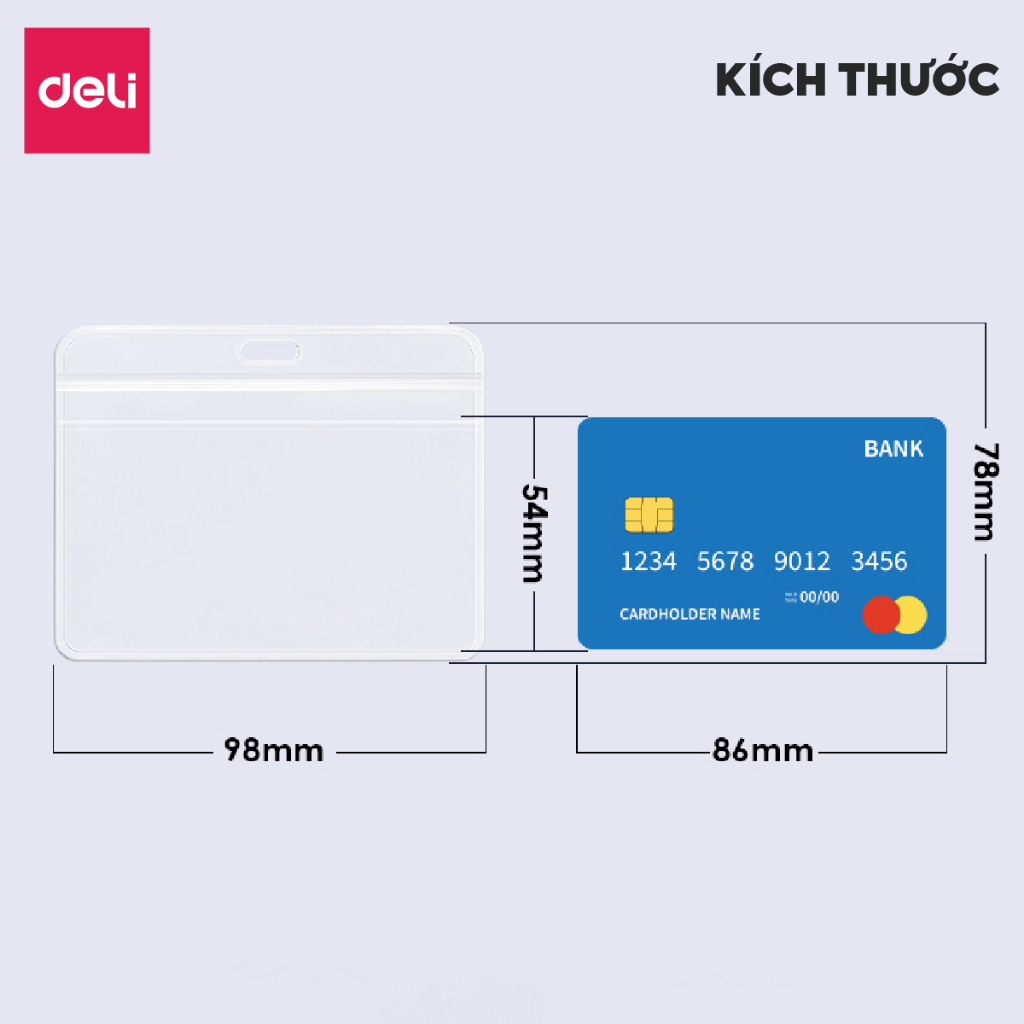 Thẻ Đeo Tên Deli  Dây Đeo Thẻ Học Sinh Nhân Viên Thẻ Dây Thẻ Móc Trong Suốt Bảng Tên Bao Đựng Thẻ Sinh Viên Giá Rẻ