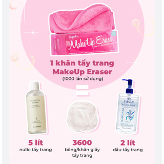 Khăn Tẩy Trang MakeUp Eraser Tẩy Sạch Mọi Lớp Trang Điểm Chỉ Với Nước