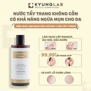 Nước tẩy trang KyungLab Cleansing Water làm sạch bụi bẩn dịu nhẹ trên da 300ml - Bebeau