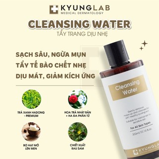 Nước tẩy trang KyungLab Cleansing Water làm sạch bụi bẩn dịu nhẹ trên da 300ml - Bebeau