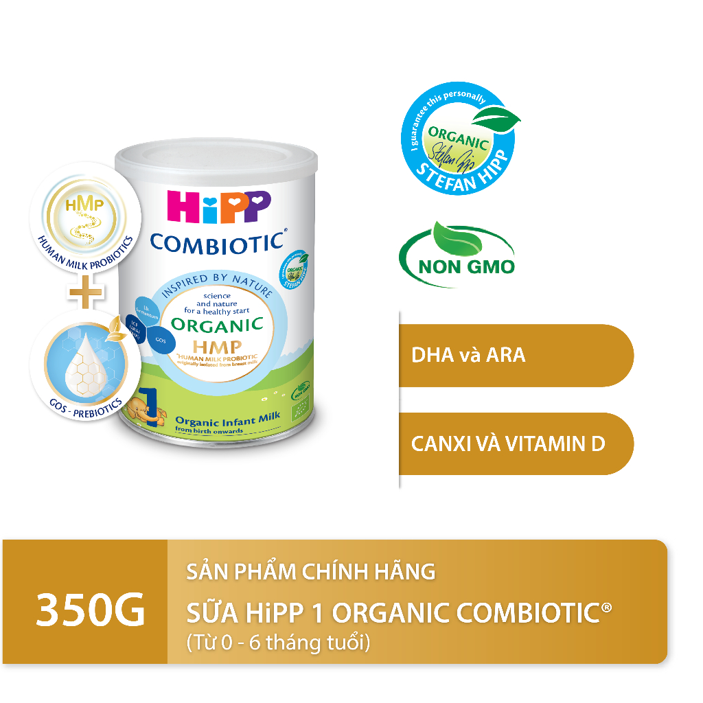 Ảnh Sữa bột công thức HiPP 1 Organic Combiotic 350g 1