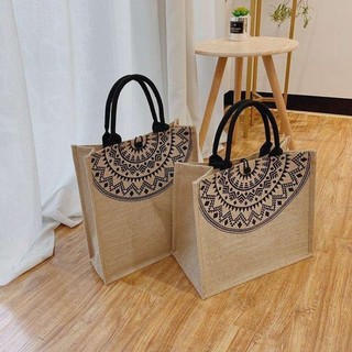 túi cói họa tiết trống đồng đi du lịch đi biển