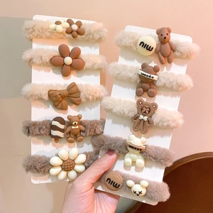 Set 5 Cột Tóc Lông Nhung Nhiều Hình Siêu Dễ Thương
