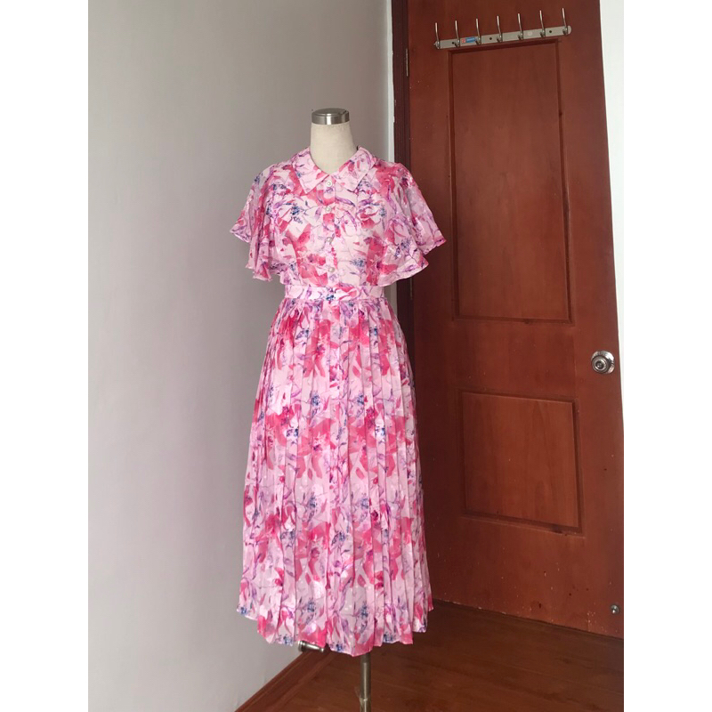 Ảnh Đầm hoa cổ đức xếp ly SEFA 200020780 4
