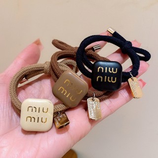[🔥XƯỞNG SALE SẬP SÀN🔥]Dây Buộc Tóc Cột Tóc Mặt Vuông In Chữ Thời Trang
