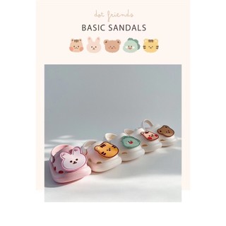 𝑨𝒑𝒓𝒊𝒍 𝒃𝒆́𝒃𝒆́ - Dép sục charm gấu thỏ style hàn quốc, Dép sục cho bé gái chống trơn trượt có quai hậu