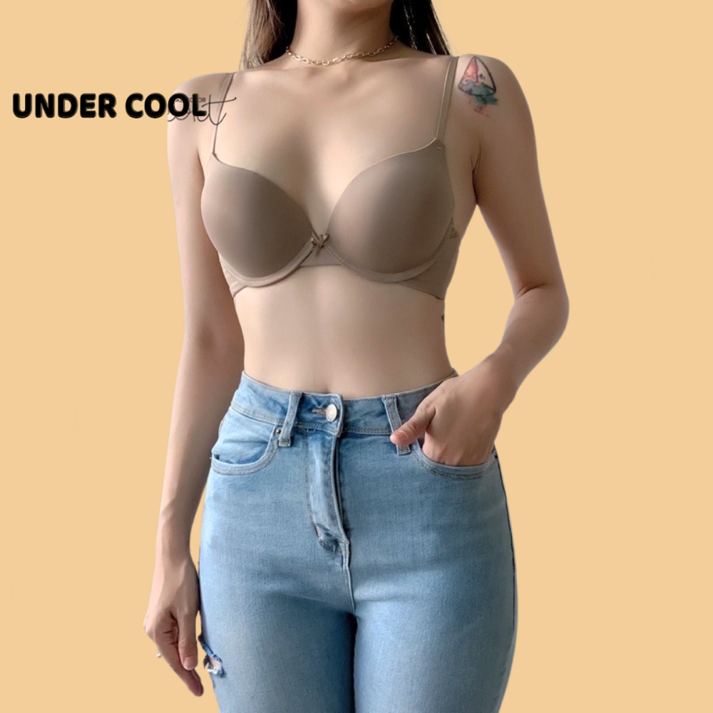 Áo Lót Nữ Đúc Su Có Gọng UNDERCOOL Có Gọng Đệm Mút Kép 2,5cm Copa Nâng Đẩy Ngực AL13