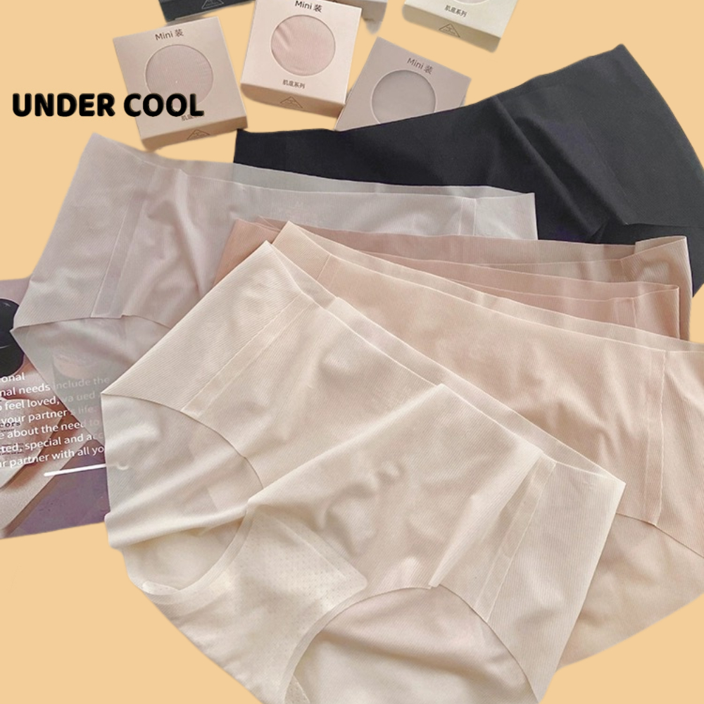 Quần Lót Nữ Su Kháng Khuẩn UNDERCOOL Siêu Mỏng Tàng Hình Hộp Mini QL01
