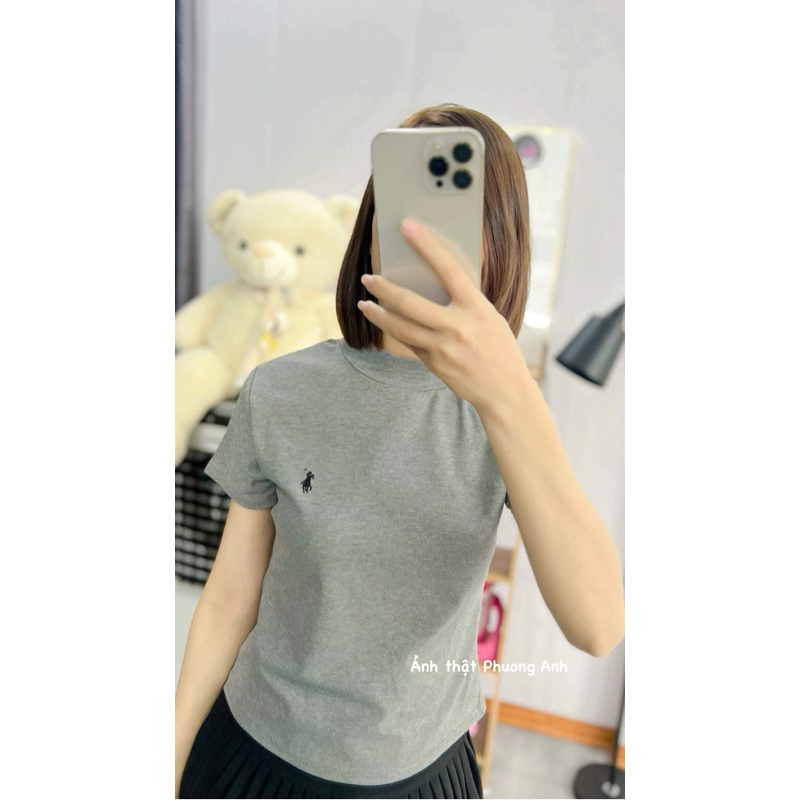 Áo Thun Thêu Hình Ngựa cổ cao 3 phân chất zip
