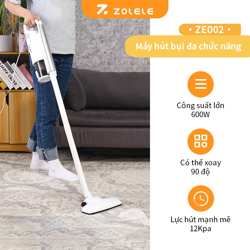 Ảnh Máy hút bụi đa chức năng ZOLELE Công suất mạnh 600W 13000PA  ZE002 - Chính hãng 2