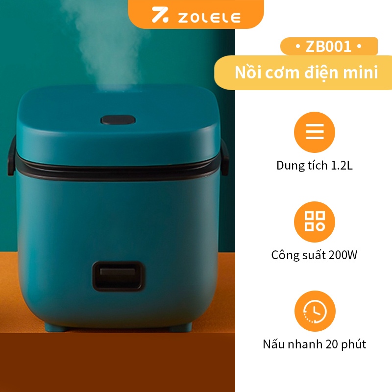 Ảnh Nồi cơm điện mini ZOLELE ZB001 1.2L (Lòng nồi 800ml) - Chính hãng 1