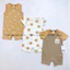PL BABY Set 3 Romper/ body đùi cotton mềm mịn cho bé trai (full tag móc)