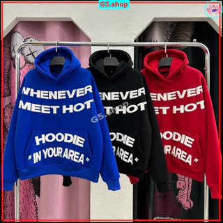Áo Hoodie Nam Nữ Whenever In Chữ Nổi 3D Cực Nét Form Rộng - Áo Chống Nắng nỉ PE Cao Cấp 2024 - g5.shop 9999
