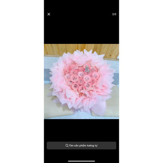 Bó Hoa Nhũ Galaxy Công Chúa Tặng Kèm Đèn Thiệp