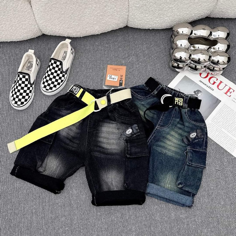 Quần bò ngố túi hộp cho bé trai size từ 21-60kg , chất jean co giãn