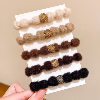 [🔥XƯỞNG SALE SẬP SÀN🔥] Dây Buộc Tóc Cột Tóc Srunchies Nhỏ Vải Lông Tai Gấu Nơ Sọc Caro