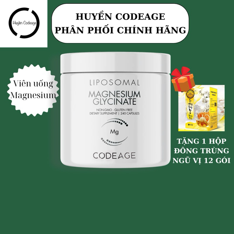 Viên Uống Magie Codeage Liposomal Magnesium Glycinate 240 Viên Huyền Codeage Shopee Việt Nam