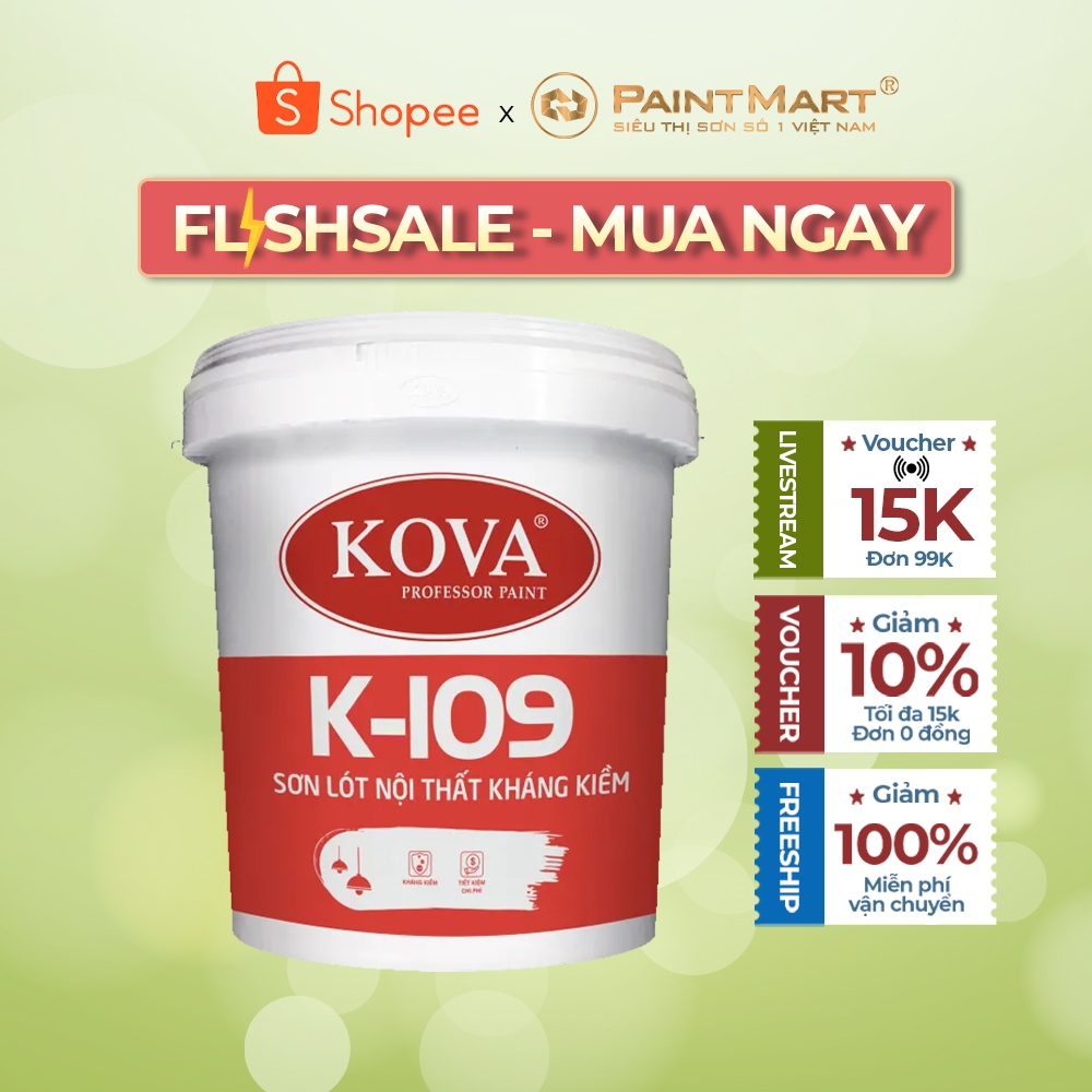 Sơn lót chống kiềm nội thất Kova K-109 thùng 3.5 lít | Shopee Việt Nam