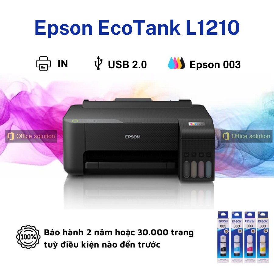 Máy In Phun Màu đơn Năng Epson Ecotank L1210 In Qua Usb Hàng Chính Hãng Shopee Việt Nam 