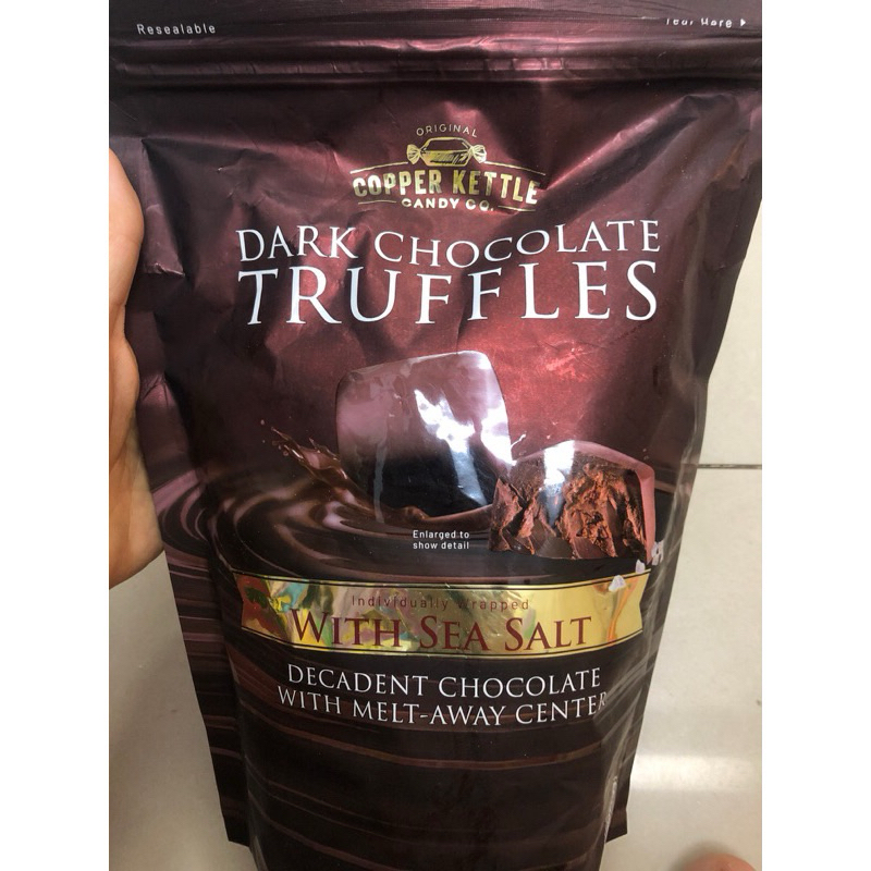 [US] Socola Dark chocolate truffles của hãng Copper Kettle Candy co
