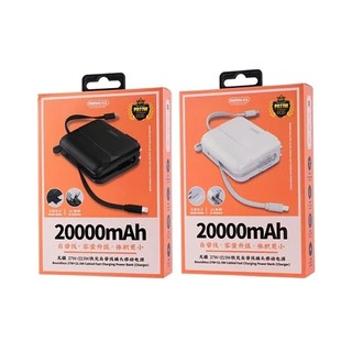 [Chứng nhận CCC] Pin dự phòng Remax RPP-553 LCD 20000mAh 2 cáp sạc PD 27W & QC 22.5W