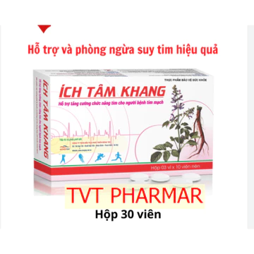 Ích Tâm Khang hỗ trợ tăng cường chức năng tim, giúp giảm các triệu chứng khó thở, hồi hộp do suy tim ICH TAM KHANG