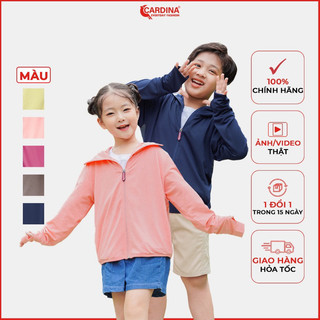 Áo Chống Nắng Trẻ Em 𝐂𝐀𝐑𝐃𝐈𝐍𝐀 2 Lớp Chất Thun Lạnh Aircool Nhật Bản Cao Cấp Chống Tia UV 3NK02