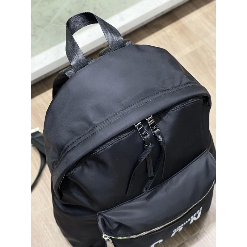 ⚡️[Hight Quality] Balo Dsquared2 Icon Black Backpack - Họa Tiết Logo Phối Chữ Tinh Tế - Hàng Loại 1 Nam Nữ Dsq2