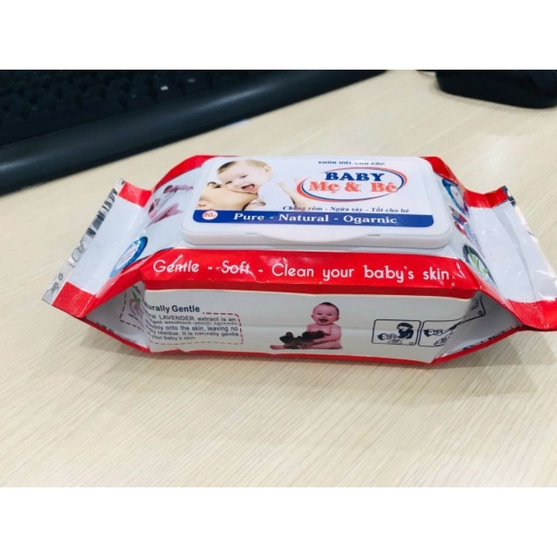 KHĂN ƯỚT BABY WIPES KHÔNG MÙI (10 gói 59k)