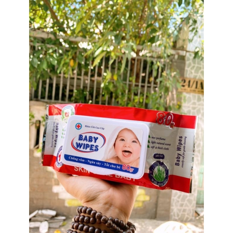 KHĂN ƯỚT BABY WIPES KHÔNG MÙI (10 gói 59k)