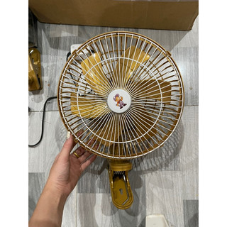 Quạt cặp ô tô cắm tẩu có chức năng xoay 12v 24v lồng 28cm, quạt ô tô vàng